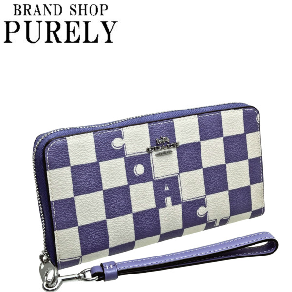 COACH コーチ　長財布　CR622 チェッカーボード　新品未使用　極美品 公式】コーチアウトレット | ロング ジップ アラウンド