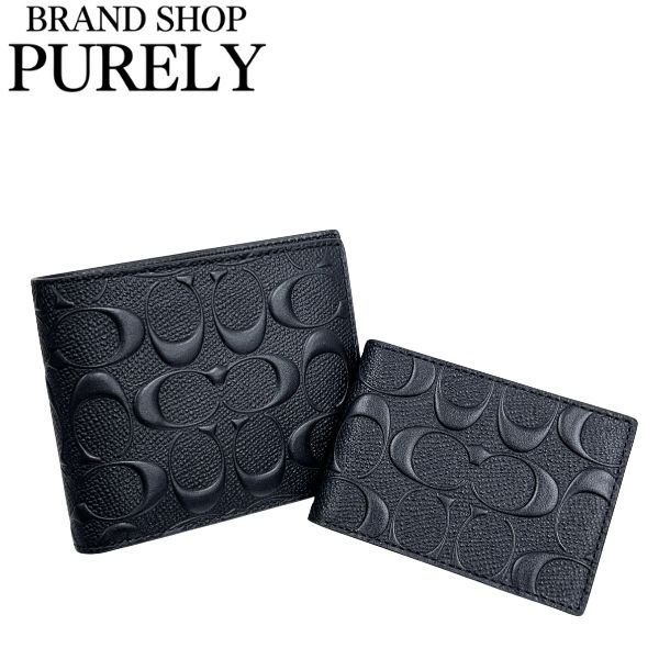 COACH（コーチ） 国内発送 財布 メンズ 折り財布 シグネチャー レザー