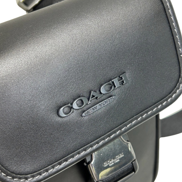 COACH ボックス型バッグ ネイビー/グレー COACH ボックス型バッグ ネイビー/グレー グレー レディース