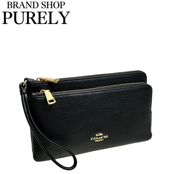 【美品】コーチ COACH ダービー ペブルド レザー FG2991 COACH（コーチ） 国内発送 財布 レディース ポーチ ペブルド レザー