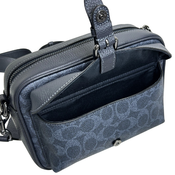 超美品！新品同様COACH メンズビジネスショルダー　ネイビー 楽天市場】COACH【コーチ】2WAYショルダーバッグ クラッチバッグ