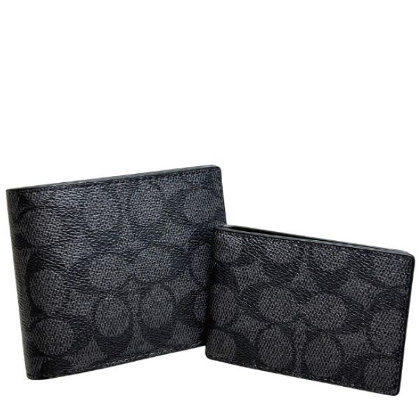 COACH（コーチ） 二つ折り財布 メンズ 財布 シグネチャー 3in1