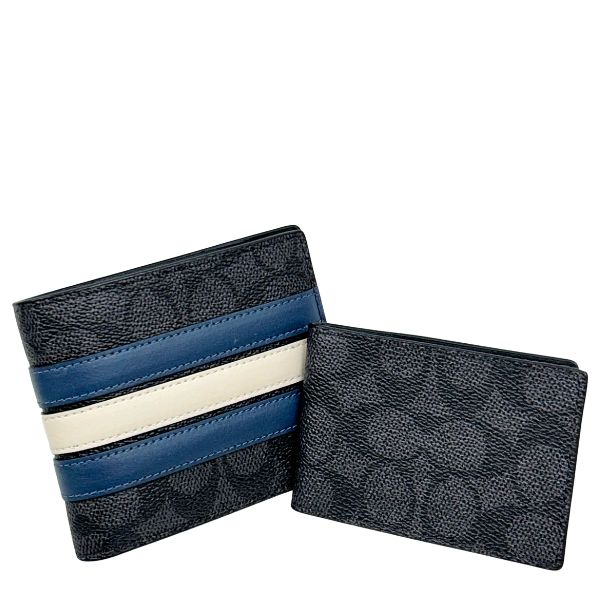COACH（コーチ） 国内発送 財布 メンズ 折り財布 シグネチャー ヴァー