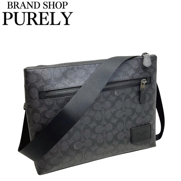 美品 コーチ クロスボディ メッセンジャーバッグ ショルダーバッグ A4 PC COACH（コーチ） 国内発送 バッグ メンズ ショルダーバッグ A4対応