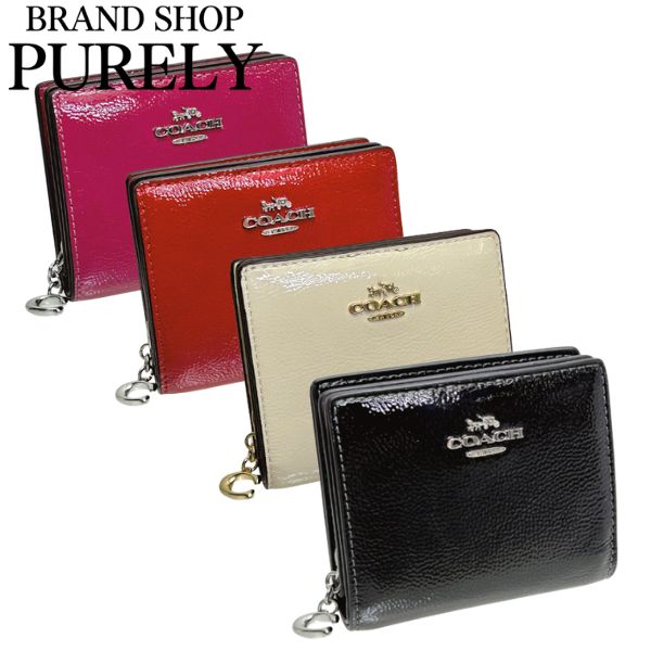 COACH（コーチ） 国内発送 財布 レディース 折り財布 パテント レザー