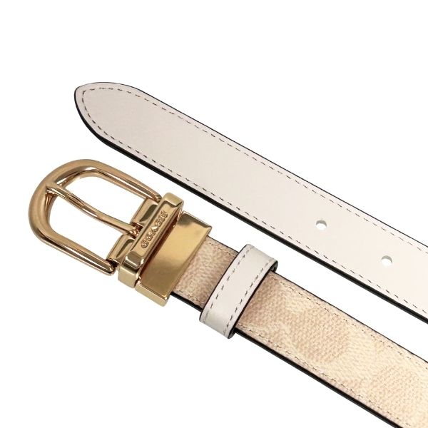 【新品】コーチのシグネチャー バックルベルト COACH（コーチ） 国内発送 ベルト レディース 小物 25MM シグネチャー