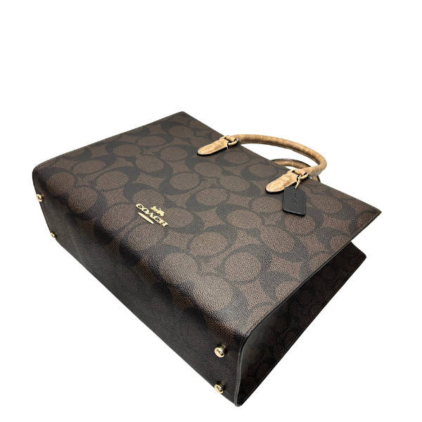 美品　COACH コーチ　バック　大容量　シグネチャー COACH 国内発送 コーチ バッグ レディース トートバッグ