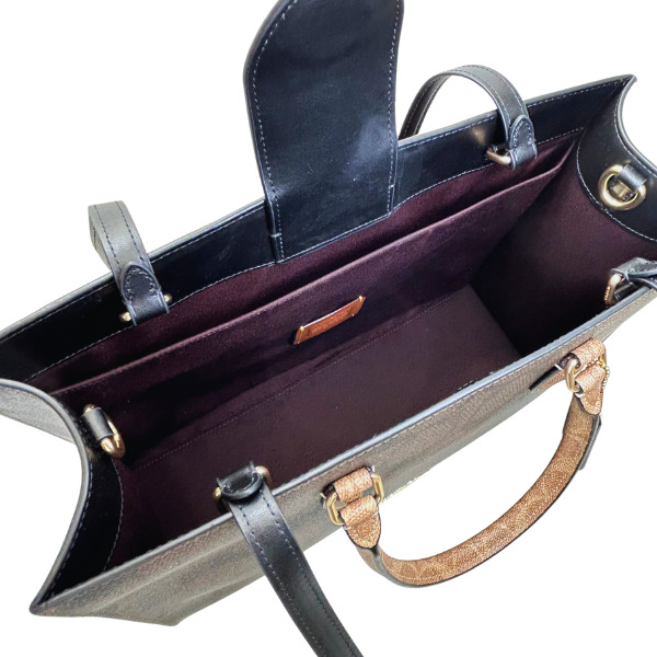 国内発送coach＊クロコダイル型押しレザー＊マギートートバッグ COACH 国内発送 コーチ バッグ レディース トートバッグ