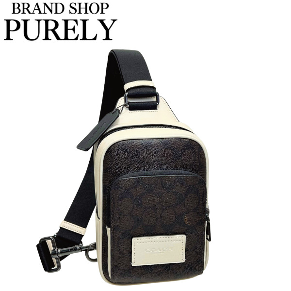 未使用★COACH レーサースリングパックカラーブロックシグネチャーキャンバス 中古・古着通販】COACH (コーチ) レーサー バックパック・カラー