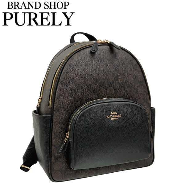 COACH ブラック リュック 中型 COACH 国内発送 コーチ バッグ レディース リュック サック
