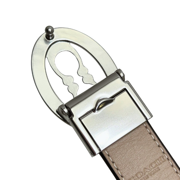 SALE♪コーチ　新品　リバーシブル　シグネチャー　バックル回転可能　　ビジネス SALE♪コーチ新品 シグネチャー バックル回転 リバーシブル