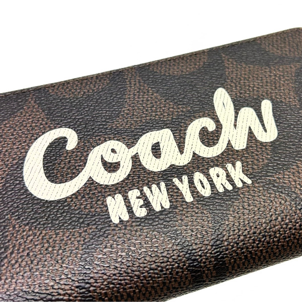 新品✨️COACH コーチ　グラフィティ　シグネチャージップアラウンド　長財布 COACH（コーチ） 国内発送 財布 レディース 長財布 シグネチャー