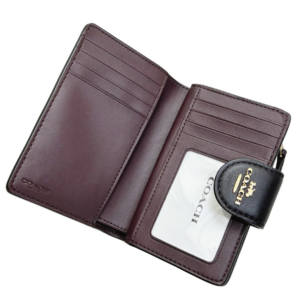 COACH ミディアム コーナー ジップ・シグネチャー レザー CZ341 COACH® Outlet | Medium Corner Zip Wallet In Signature Leather