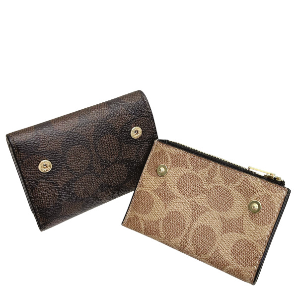 COACH 国内発送 コーチ 財布 レディース カードケース ブロック