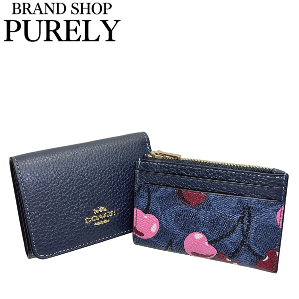 COACH　チェリー　コンパクトウォレット　カードケース　ケース　財布 COACH（コーチ） 国内発送 財布 レディース カードケース シグネチャー