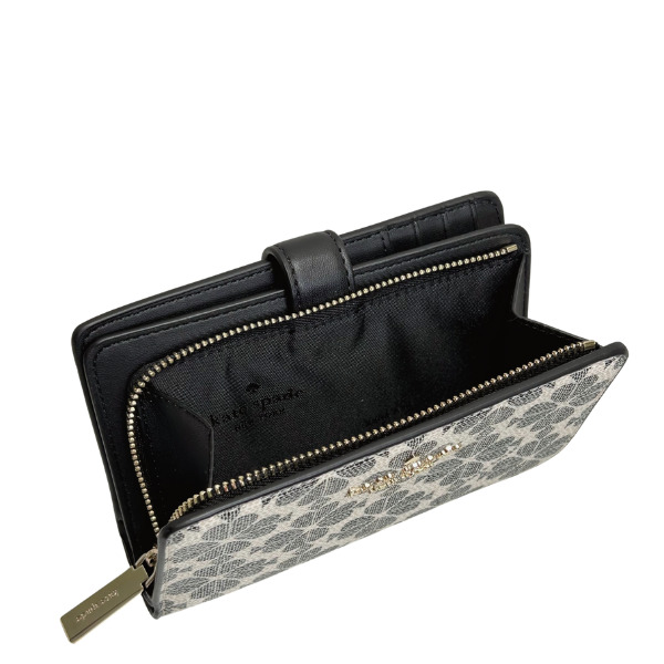 【新品】Kate Spade 2つ折り財布 スペードフラワー ブラック 箱付き kate spade NEW YORK（ケイト・スペード ニューヨーク） ケイト