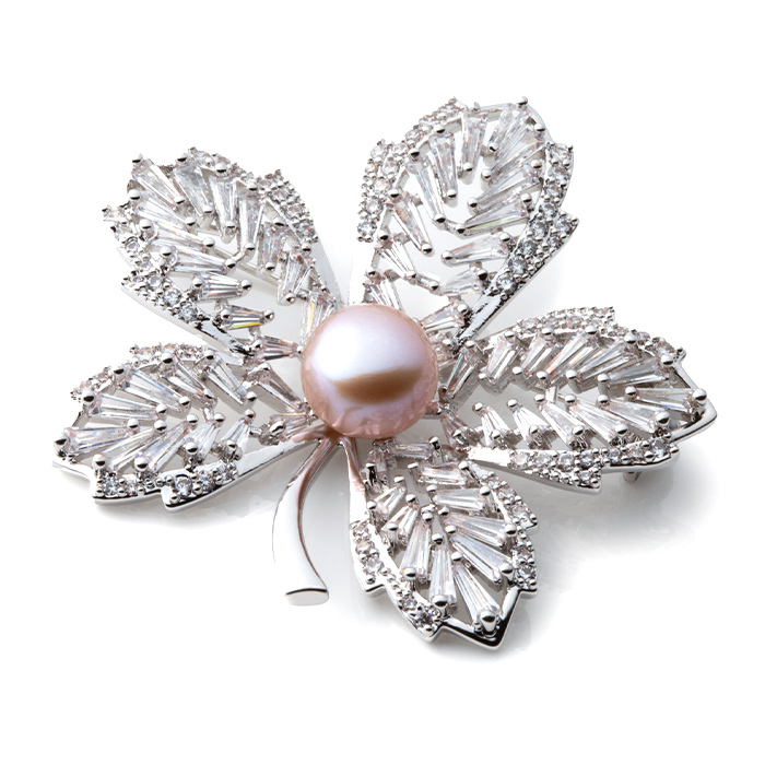 ブローチ 淡水パール ブローチ 淡水パール 楓 葉 植物 パープル 215 3c016 673 Purepoche 通販 Yahoo ショッピング