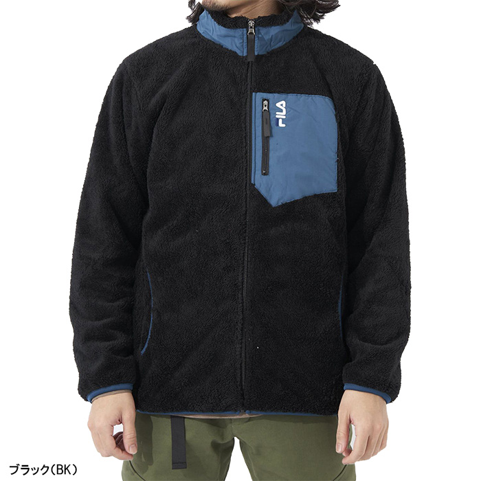 FILA（フィラ） 長袖 フルジップ ジャケット 防風フリーススタンド