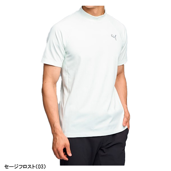 PUMA（プーマ） ゴルフ 半袖 ハイネックシャツ シャドウキャット