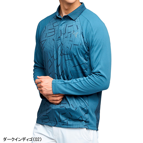 PUMA（プーマ） ゴルフ 長袖 ポロシャツ シャドウキャット