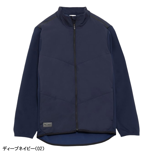 PUMA（プーマ） ゴルフ 長袖 フルジップジャケット PB ハイブリッド