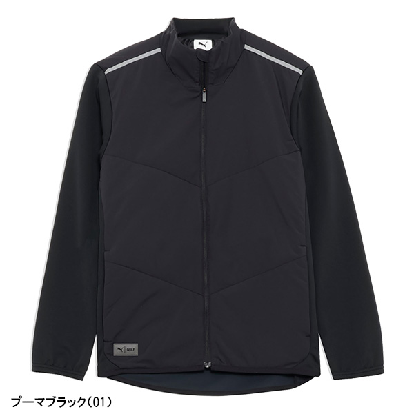 PUMA（プーマ） ゴルフ 長袖 フルジップジャケット PB ハイブリッド