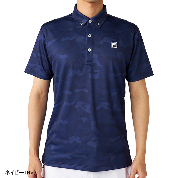 FILA GOLF フィラ ゴルフ 半袖 ポロシャツ カモフラ柄 メンズ 744-677Y