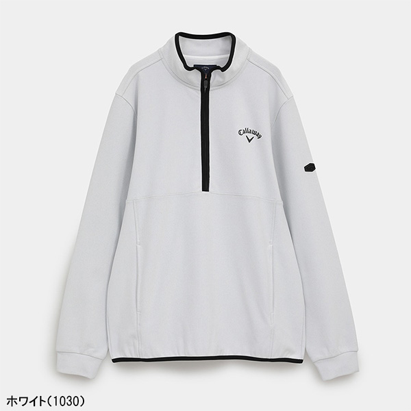 Callaway（キャロウェイ） 長袖 ハーフジップ モックネックシャツ 裏
