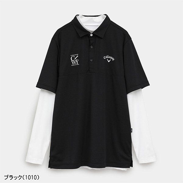 Callaway（キャロウェイ） 半袖 ポロシャツ 長袖 インナーシャツ付き