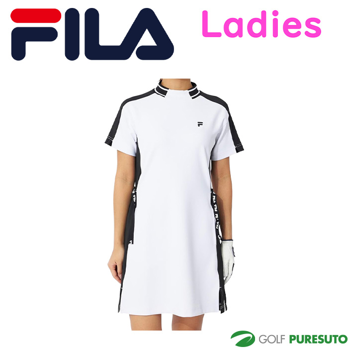 FILA GOLF レディース フィラ ゴルフ 半袖 モックネック ワンピース