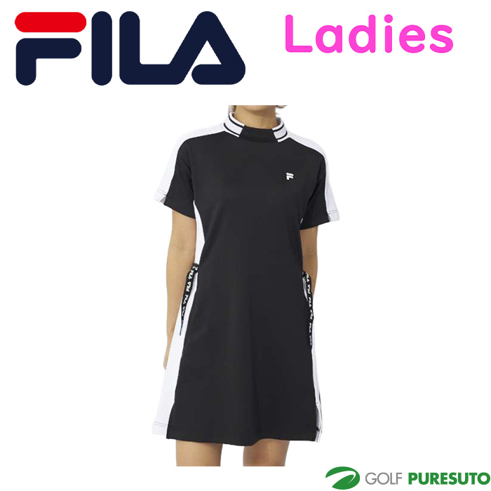 FILA GOLF レディース フィラ ゴルフ 半袖 モックネック ワンピース