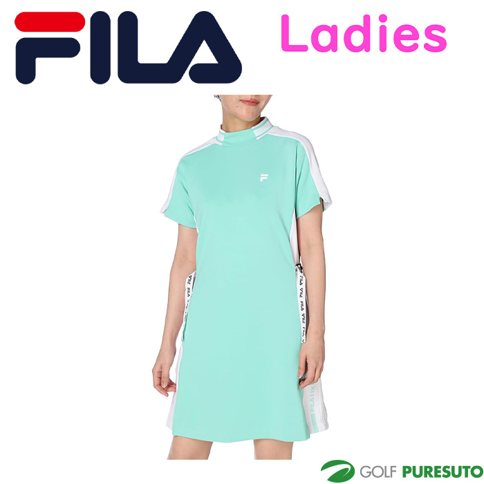 FILA GOLF レディース フィラ ゴルフ 半袖 モックネック ワンピース