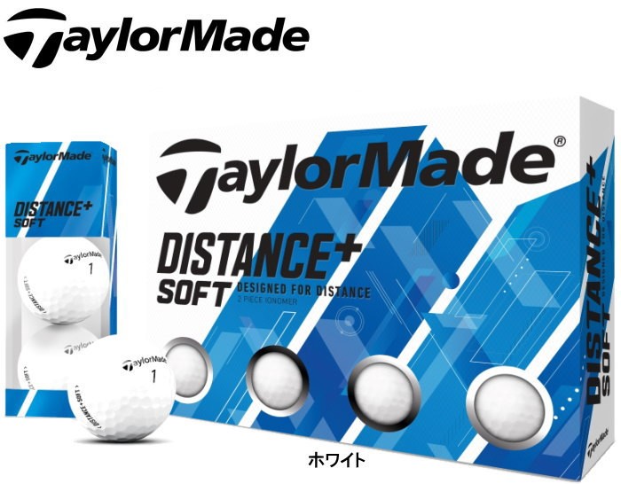 【日本仕様】テーラーメイド ゴルフボール ディスタンスプラス ソフト ボール 2ダースセット | DISTANCE | 01