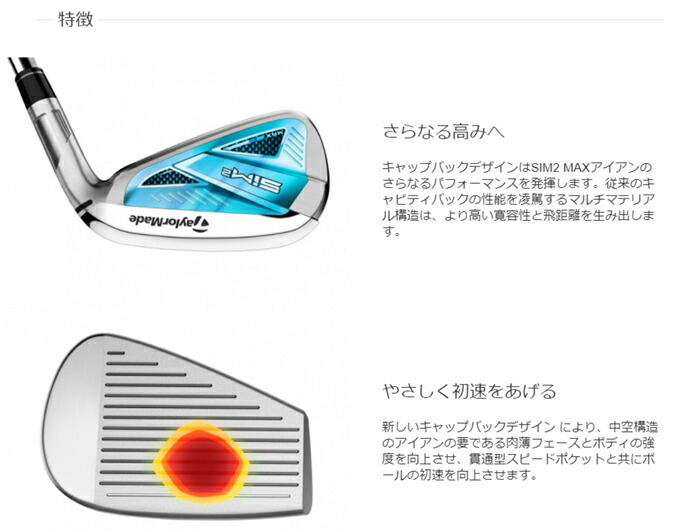 SIM2 MAX レディース ウィメンズ 2021年モデル アイアンセット