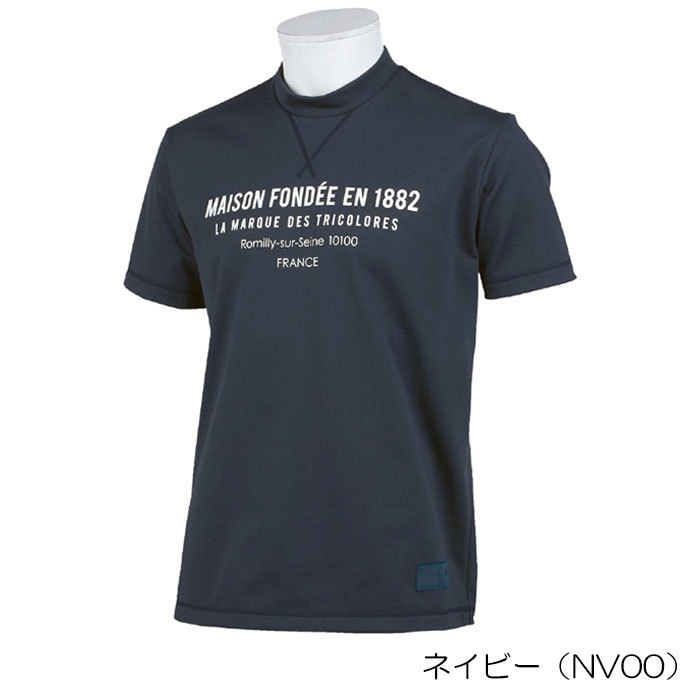 le coq sportif ゴルフ NEW COMFORT モックネック 半袖シャツ 吸汗速乾 UV UPF15 半袖 Tシャツ メンズ  QGMSJA05