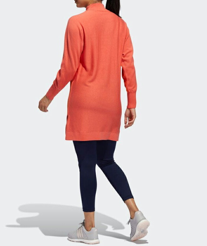 アディダス ゴルフ 気質アップ Crewneck Sweater Dress スリーストライプス ニットワンピ セーターワンピース レディース Ins15 プルオーバー