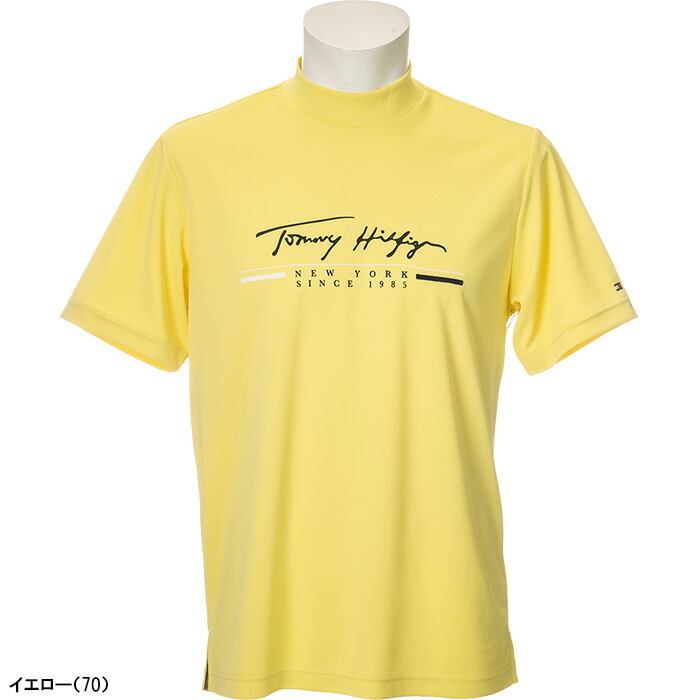 トミー ヒルフィガー ゴルフ ゴルフウェア 半袖 シグネチャーロゴ モックネックシャツ メンズ THMA223 ゴルフ プレスト - 通販 -  PayPayモール