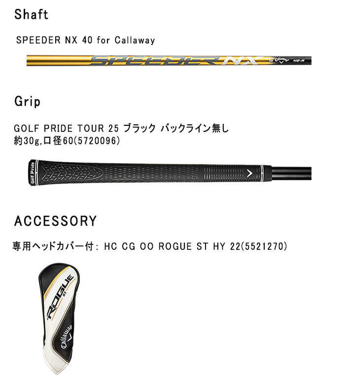 キャロウェイ ROGUE ST MAX FAST ユーティリティ SPEEDER NX 40 for Callawayシャフト[日本仕様][ Callaway][ローグST マックス ファスト] :cl-rostmfastut:ゴルフ プレスト - 通販 - Yahoo!ショッピング