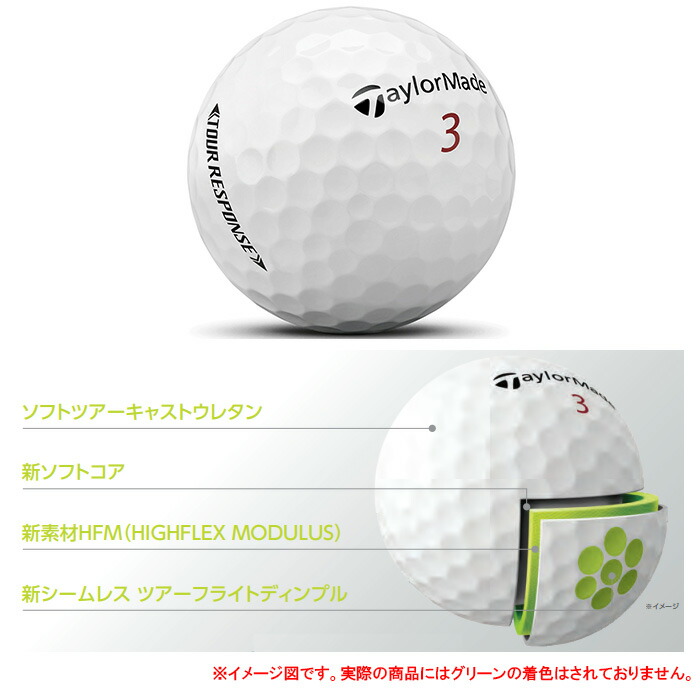 テーラーメイド ゴルフボール ツアーレスポンス 1ダース 12球 日本正規