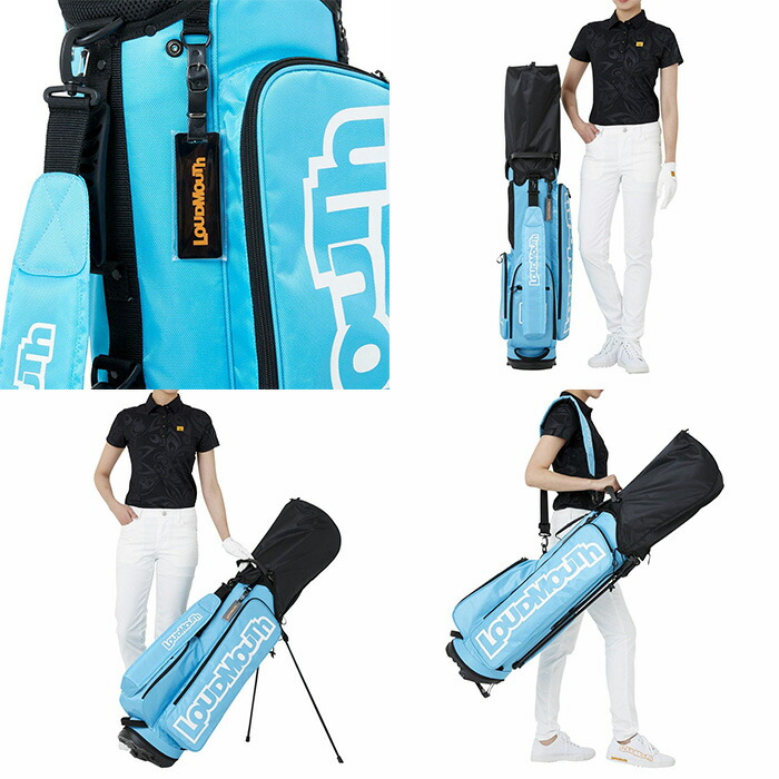 美品 ラウドマウス スタンドキャディバッグ 8.5型 軽量 LM-CB0019 LOUDMOUTH（ラウドマウスゴルフ） ラウドマウス 8.5型 キャディバッグ