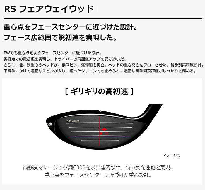 RS プロギア justシリーズ フェアウェイウッド 2022年モデル