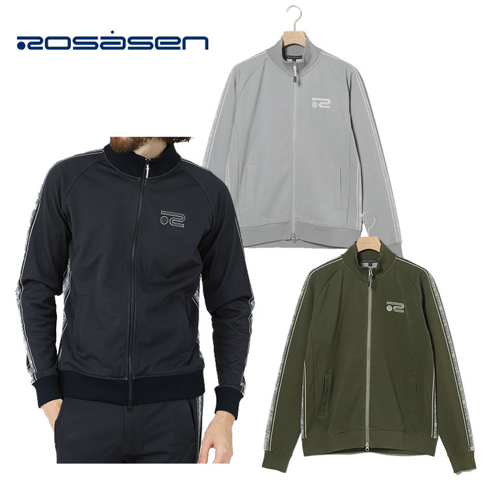 Rosasen（ロサーセン） ゴルフ ブルゾン ジャカードラインスウェット