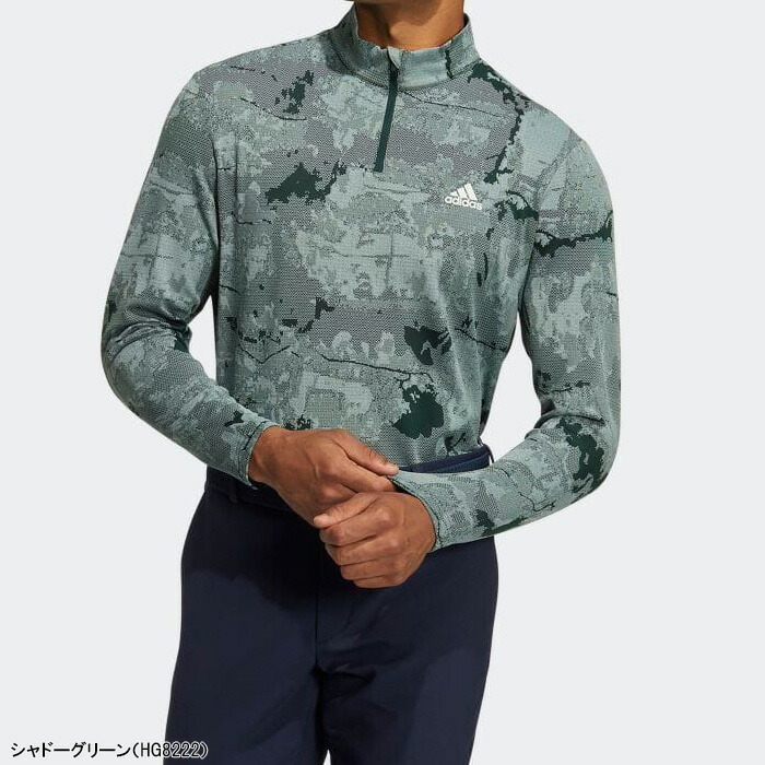 adidas（アディダス） ゴルフ 長袖 ハーフジップ ストレッチ ジップ