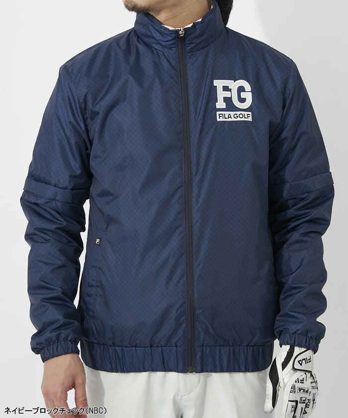 FILA GOLF 袖脱着裏メッシュストレッチブルゾン d1p