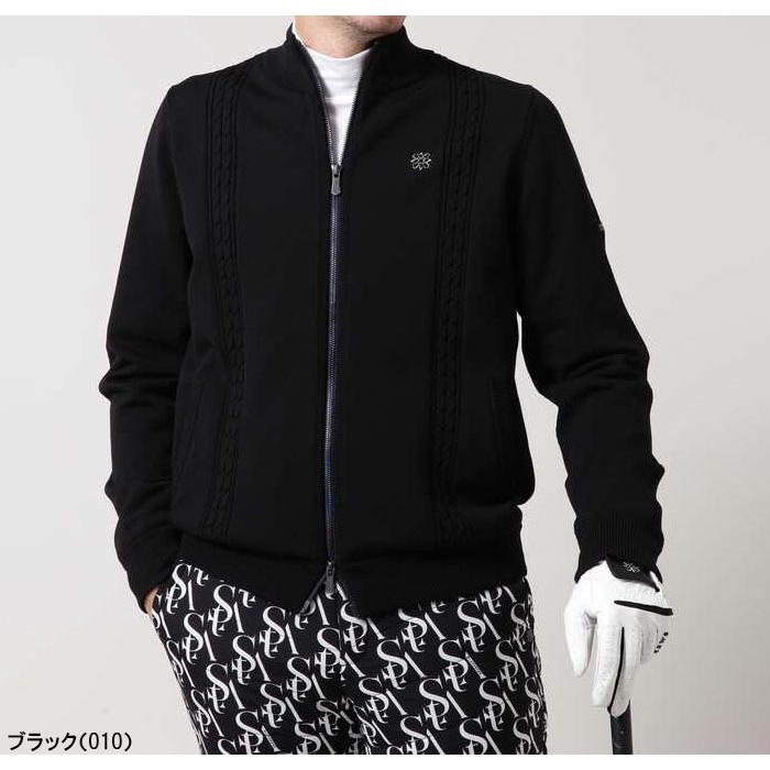 セント・アンドリュース 長袖 フルジップ 天竺×ケーブル裏地付きニットブルゾン メンズ 042-2272151 アウター ゴルフウェア 0422272151 秋冬ウェア(12012円)