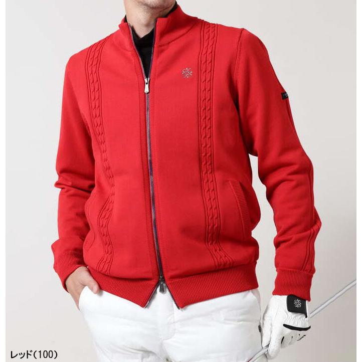 セント・アンドリュース 長袖 フルジップ 天竺×ケーブル裏地付きニットブルゾン メンズ 042-2272151 アウター ゴルフウェア 0422272151 秋冬ウェア(12012円)