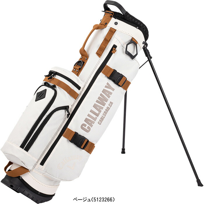 キャロウェイ　レイドバック　スタンド式 キャディバッグ　7.5型 ベージュ Callaway（キャロウェイ） 在庫処分 スタンドキャディバッグ 7.5型