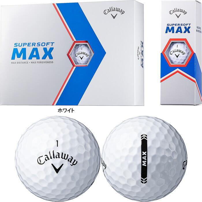 キャロウェイ スーパーソフト マックス 2023年モデル ゴルフボール 1ダース ホワイト ピンク｜puresuto｜02
