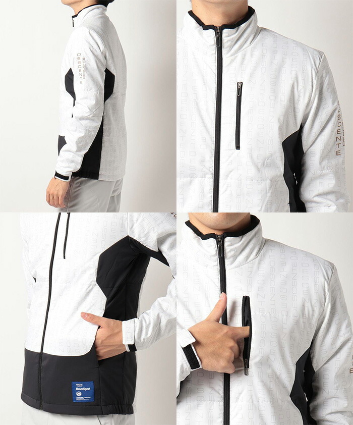 DESCENTE（デサント） ゴルフ 長袖 フルジップ 中わたジャケット