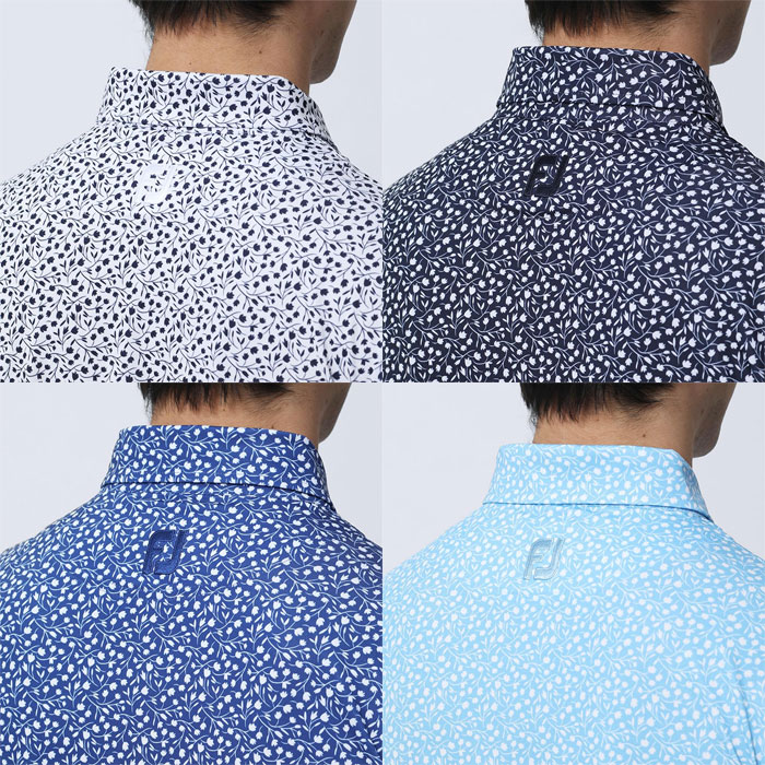 FootJoy（フットジョイ） ゴルフ 半袖ボタン ダウンシャツ スモール